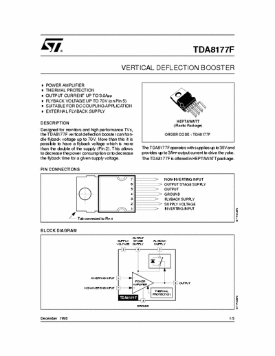 TOMSON TDA8177F TDA-8177F